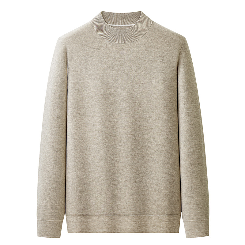 Men's Casual Thickened Warm Mock-Neck Sweater